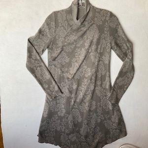 Knox Rose Womens Waterfall Cardigan Two-tone Gray Neutral Spring Summer Boho XS